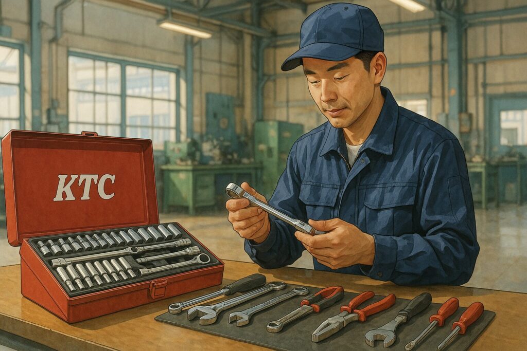 A-person-cleaning-a-KTC-tool-kit