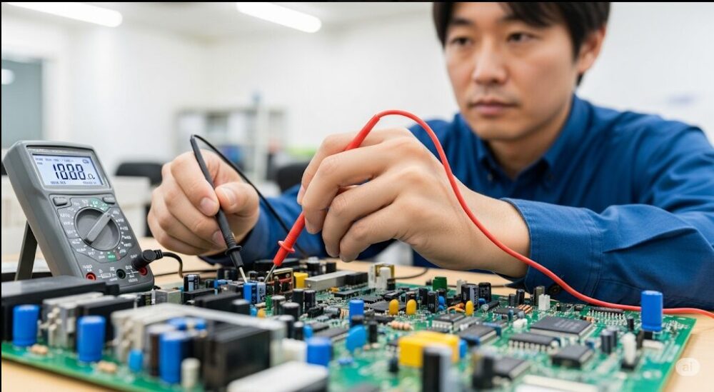 Testing-circuit-board-components-with-a-tester