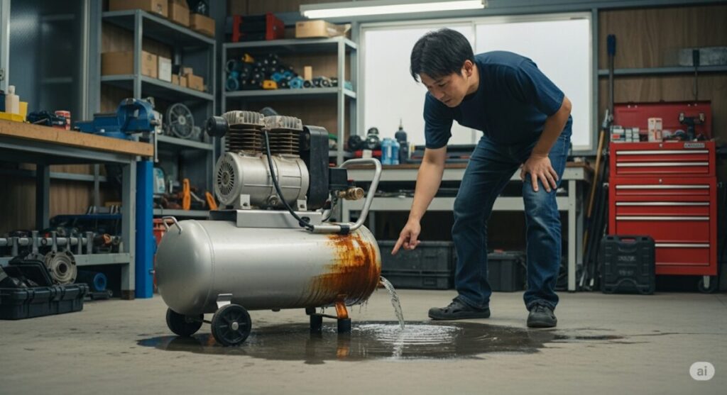 Water-is-leaking-from-the-tank