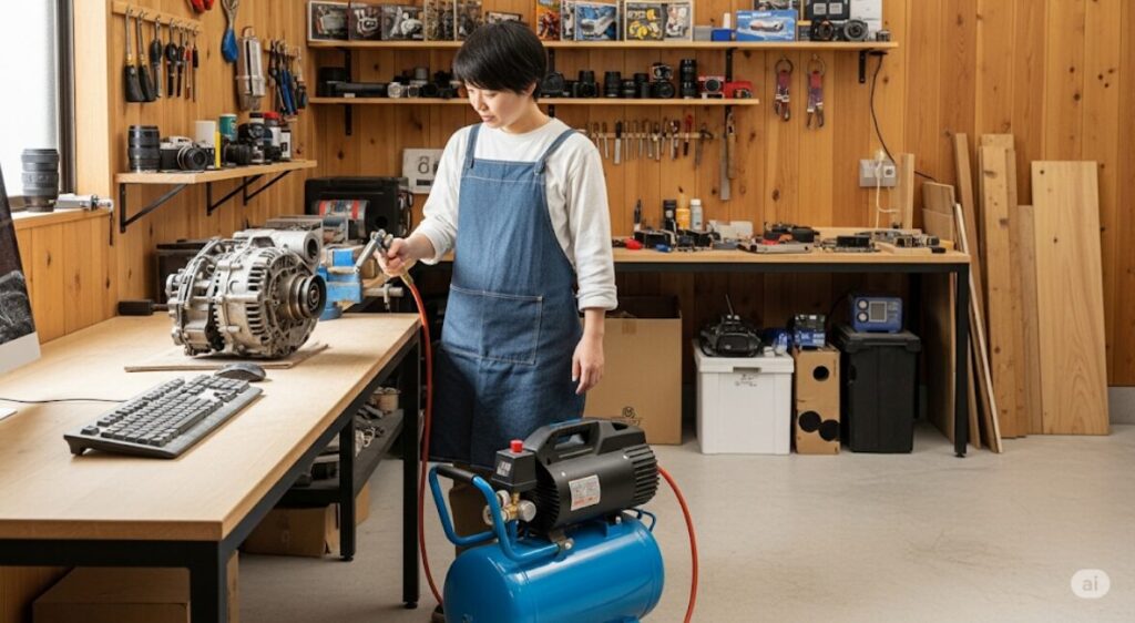 Dusting-the-garage