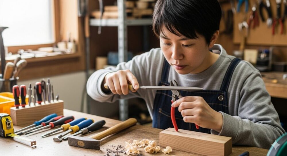 Sharpening-nippers-with-a-file