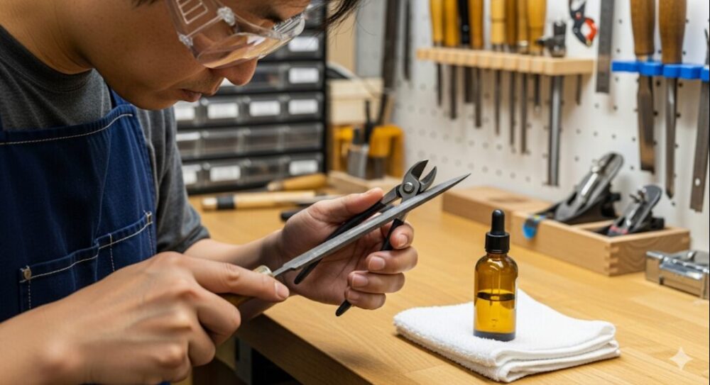 Sharpening-nippers-with-a-file