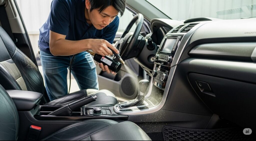 Cleaning-the-interior-of-the-car
