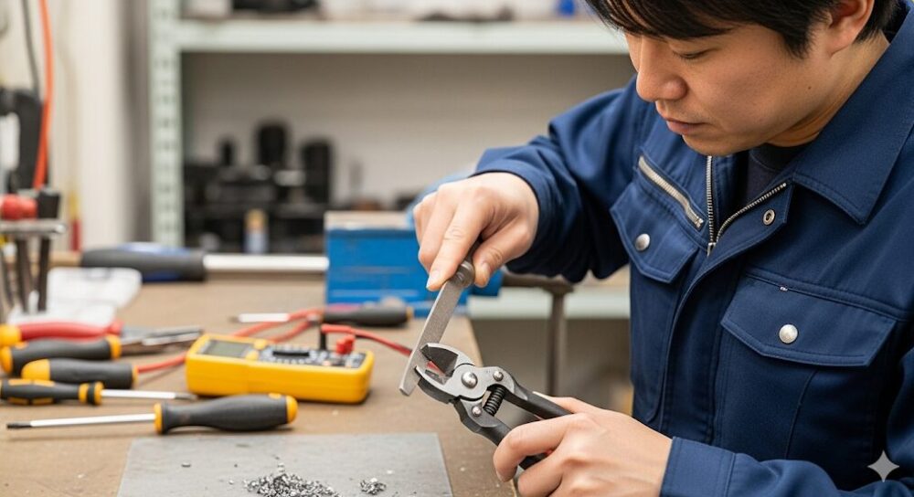 Sharpening-Electrician's-Nippers