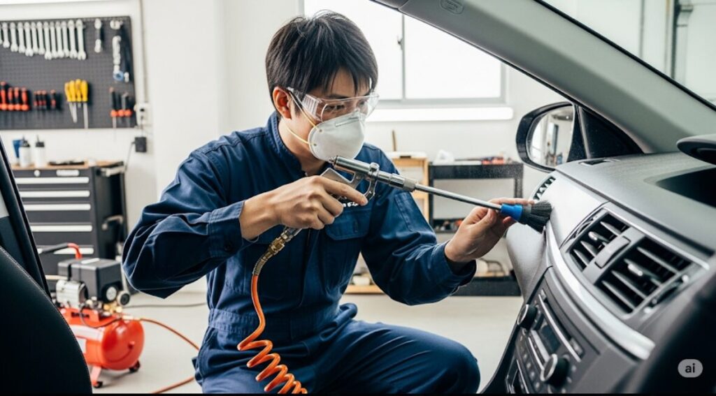 Dust-removal-using-an-in-house-air-compressor
