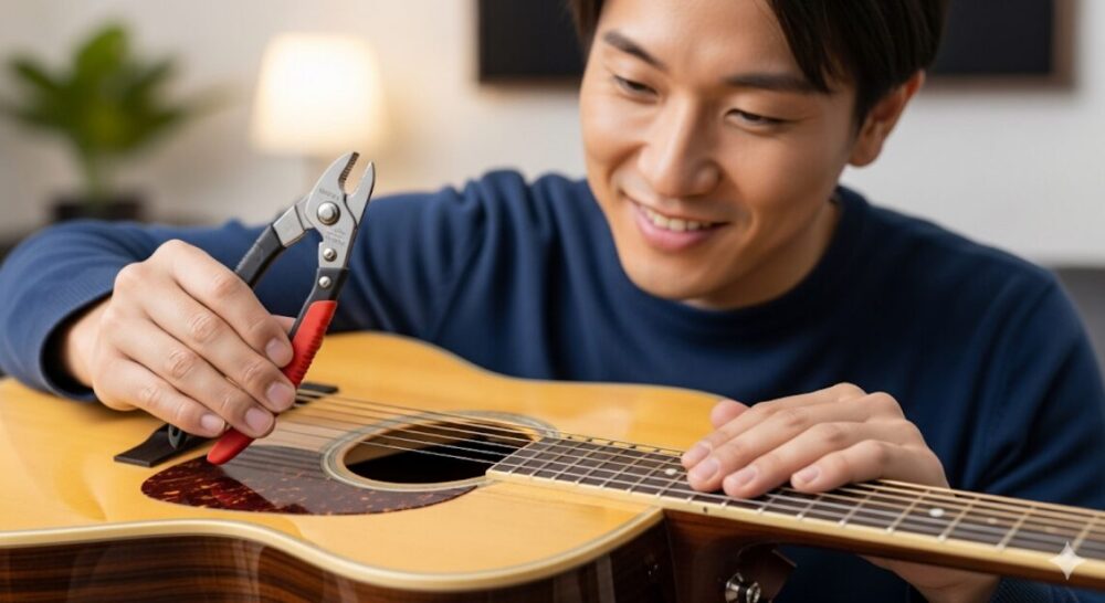 Smiling-while-using-special-nippers