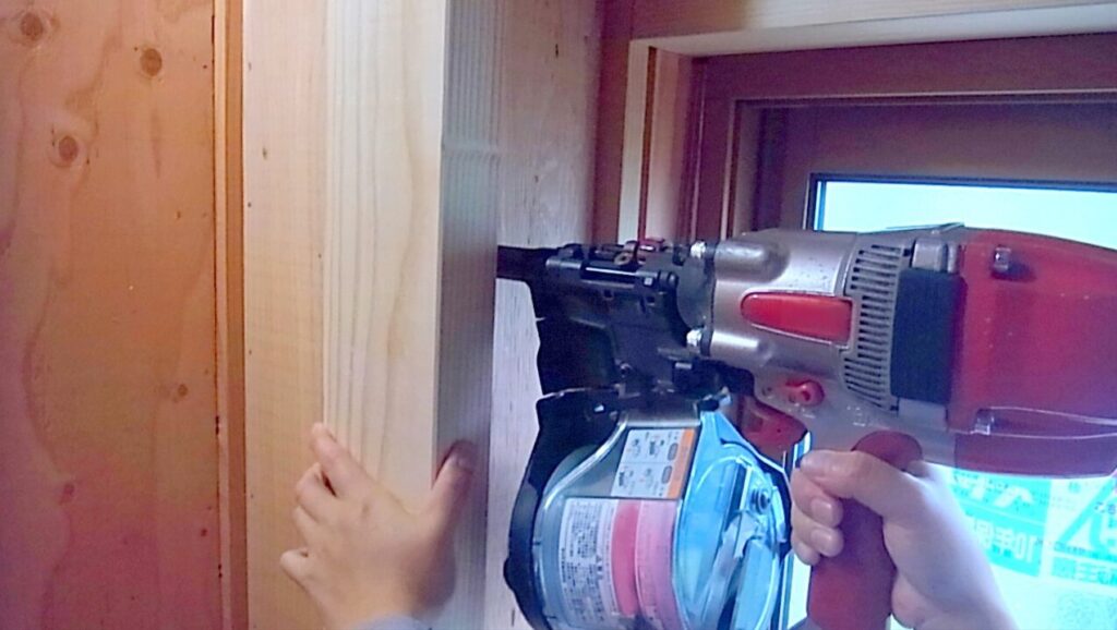Use-of-a-nail-gun