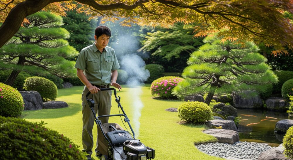 Smoke-from-mowing-the-lawn