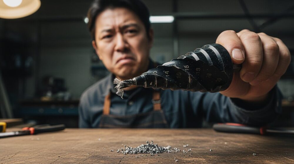 Broken-step-drill