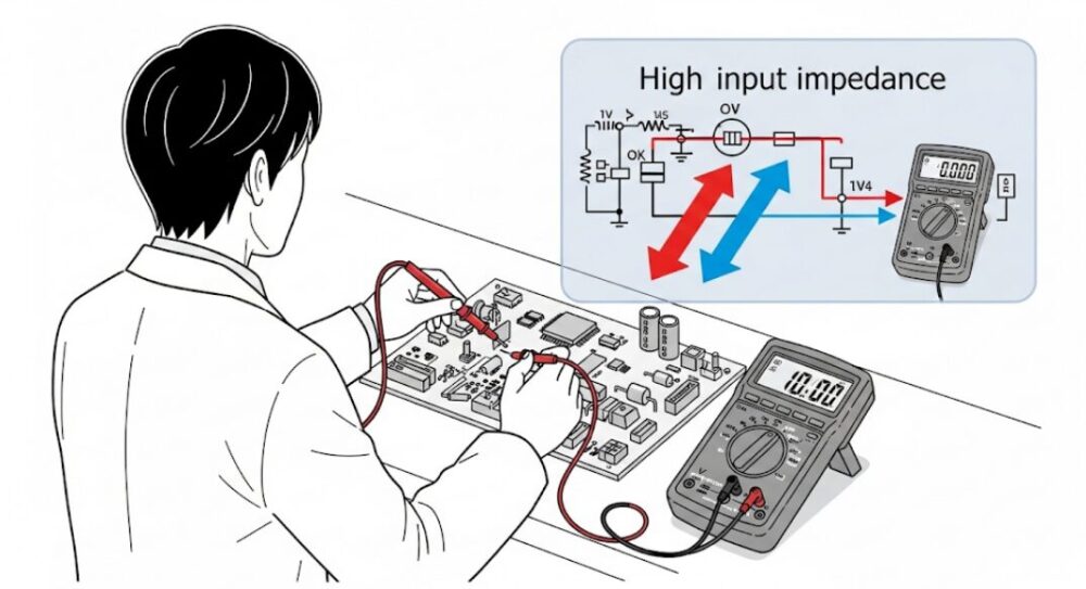 Digital-tester-measurement