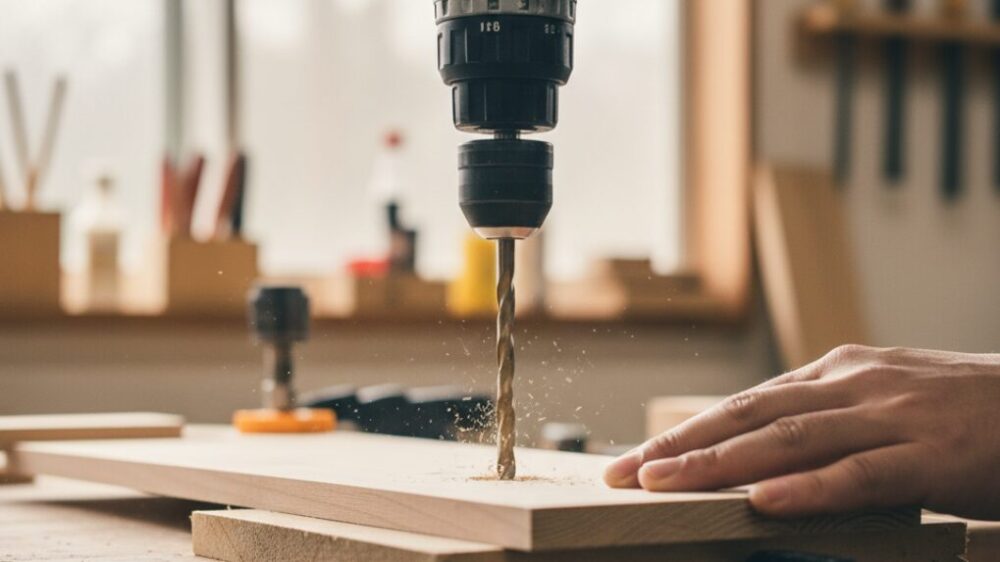 Drilling-holes-using-a-backing-plate