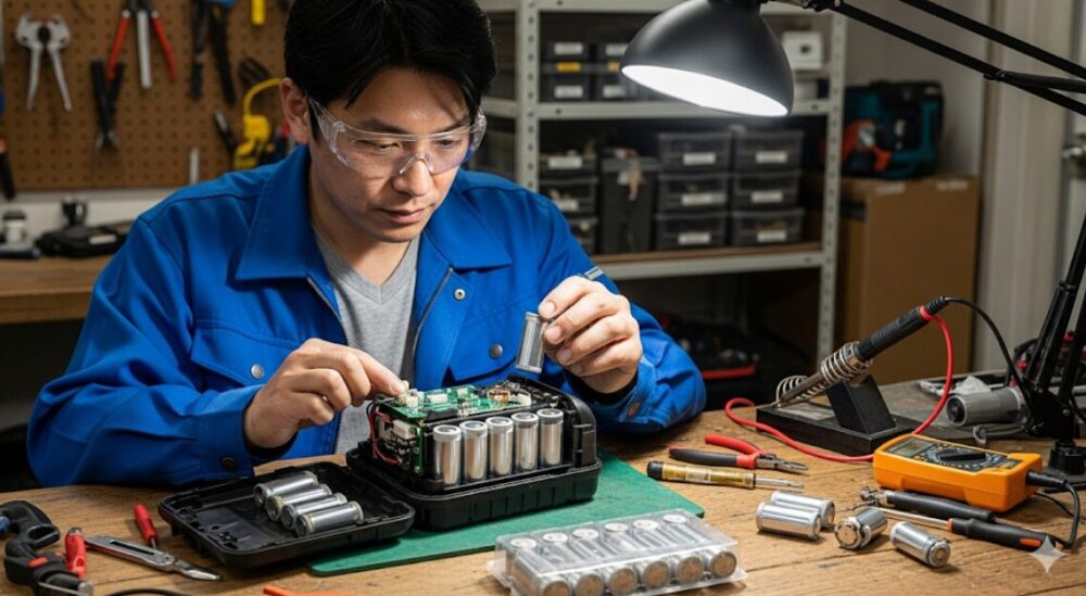Battery-being-replaced