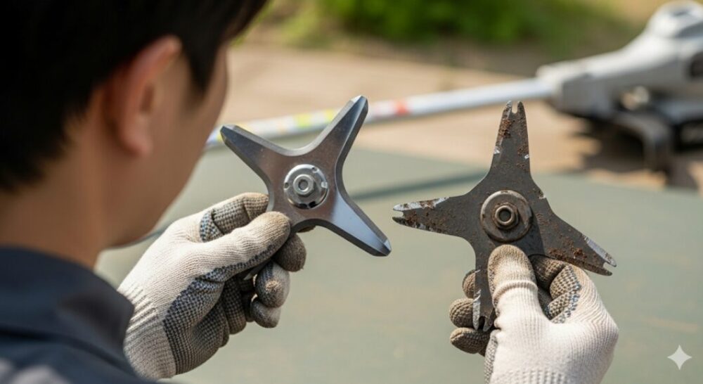 Comparison-of-worn-blade-and-new-blade