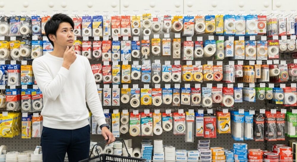 Tape-that-sticks-to-rough-walls