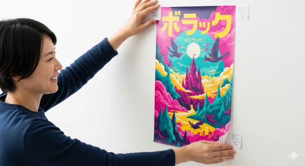 Put-up-a-poster-on-the-wall