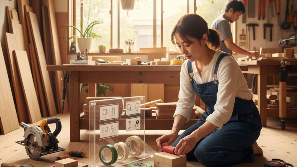 Tape-that-sticks-to-wood