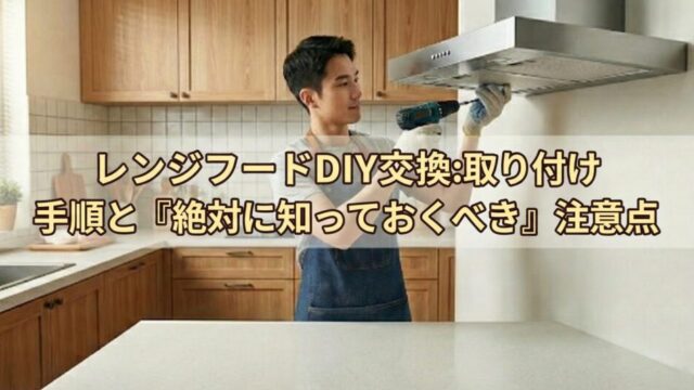 レンジフードをDIYしている