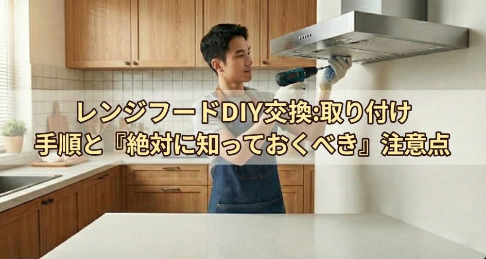 レンジフードをDIYしている