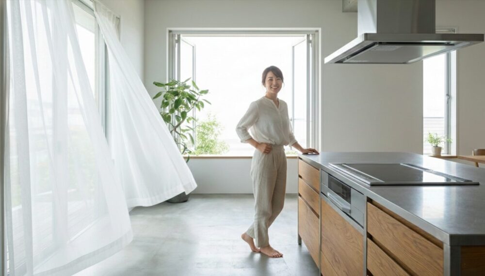 レンジフードを交換して、さわやかなキッチン環境を得た画像