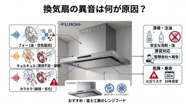 換気扇の異音は何が原因？解決法と交換の目安