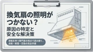 レンジフードの照明がつかない！プロが教える自力で直す手順と寿命のサイン