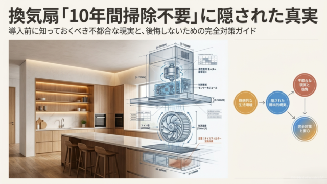 換気扇の10年間掃除不要に隠された真実と後悔しないための完全対策ガイドを示すアイキャッチ画像