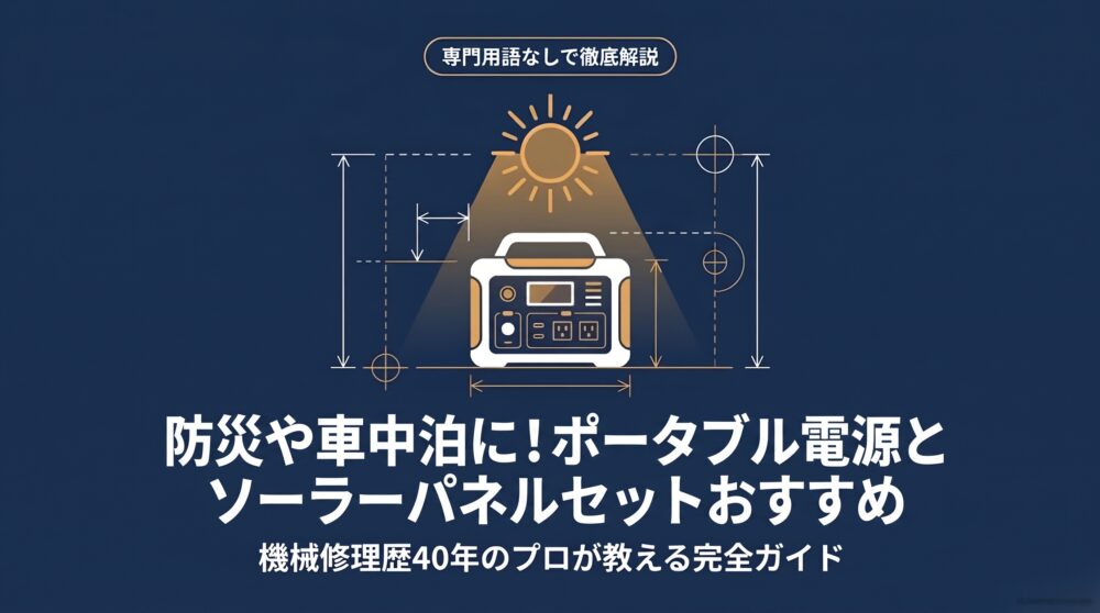 専門用語なしで徹底解説する、失敗しないポータブル電源とソーラーパネルの選び方